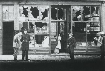 Building damaged during Vancouver riot of 1907 - 130 Powell Street, $139
UBC+++